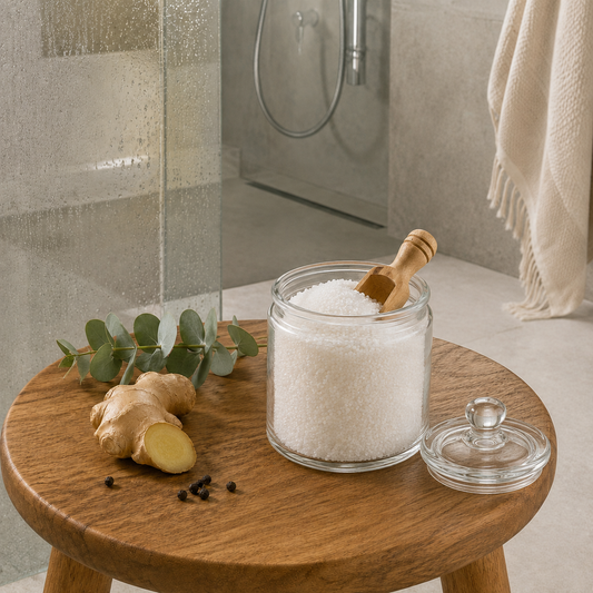 Aromatherapie Badezauber im Papierbeutel für Wohlbefinden