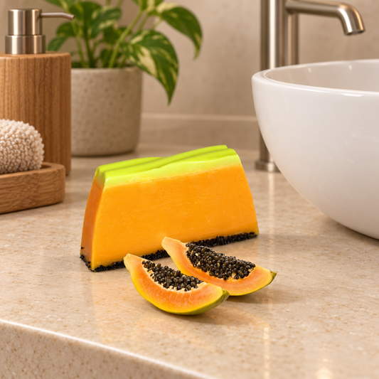 Handgemachte Tropical Seife Papaya