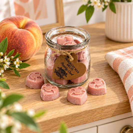 Soja Duftwachs Melts im Glas - Peachy Cool
