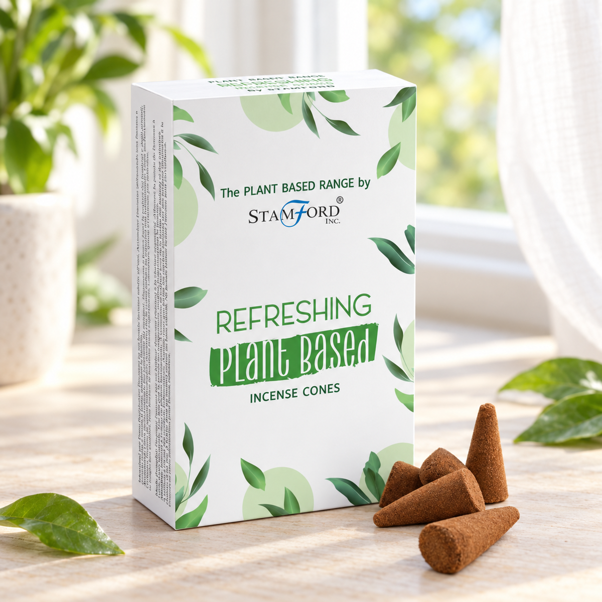 Pflanzliche Räucherkegel - Refreshing (12 Stück)