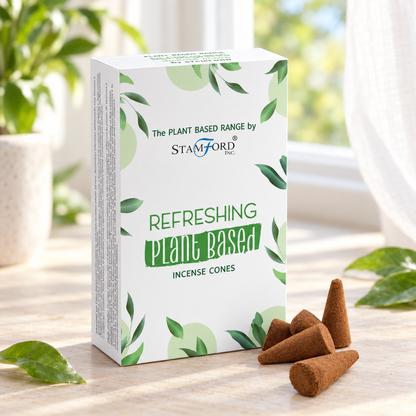Pflanzliche Räucherkegel - Refreshing (12 Stück)