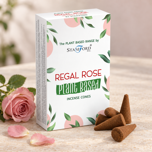 Pflanzliche Räucherkegel - Regal Rose (12 Stück)
