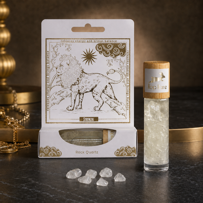Hop Hare Tarot Roll On – The Lion mit Bergquarz-Edelsteinen