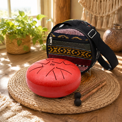 Steel Tongue Happy Drums  Om Red- 16cm
