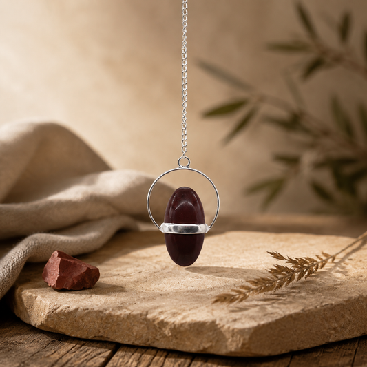 Shiva Lingam Pendel aus Naturstein
