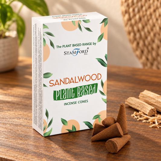 Pflanzliche Räucherkegel - Sandelholz (12 Stück)