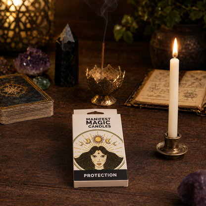 Manifest Magic Candles - Schutzchakra, 12 Stück
