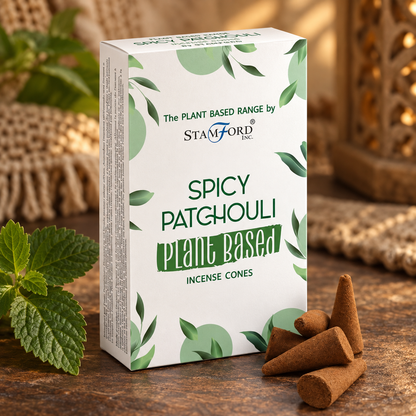 Pflanzliche Räucherkegel - Patchouli (12 Stück)