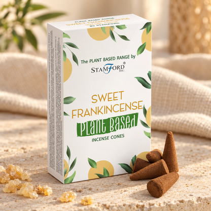 Pflanzliche Räucherkegel - süßer Weihrauch (12 Stück)