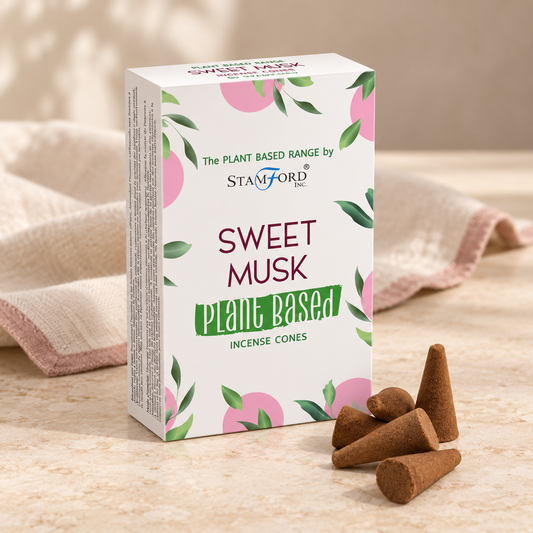 Pflanzliche Räucherkegel - Moschus (12 Stück)