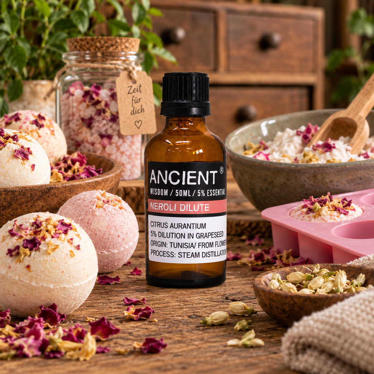 Verdünntes ätherisches Neroliöl, 50 ml - vom Bitterorangenbaum