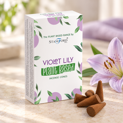 Pflanzliche Räucherkegel - Violet Lilly (12 Stück)