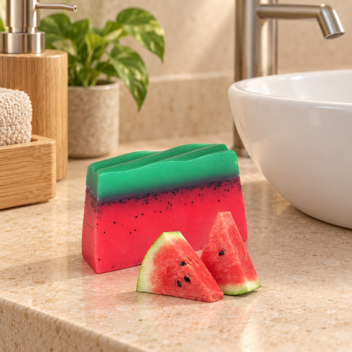Handgemachte Tropical Seife Wassermelone