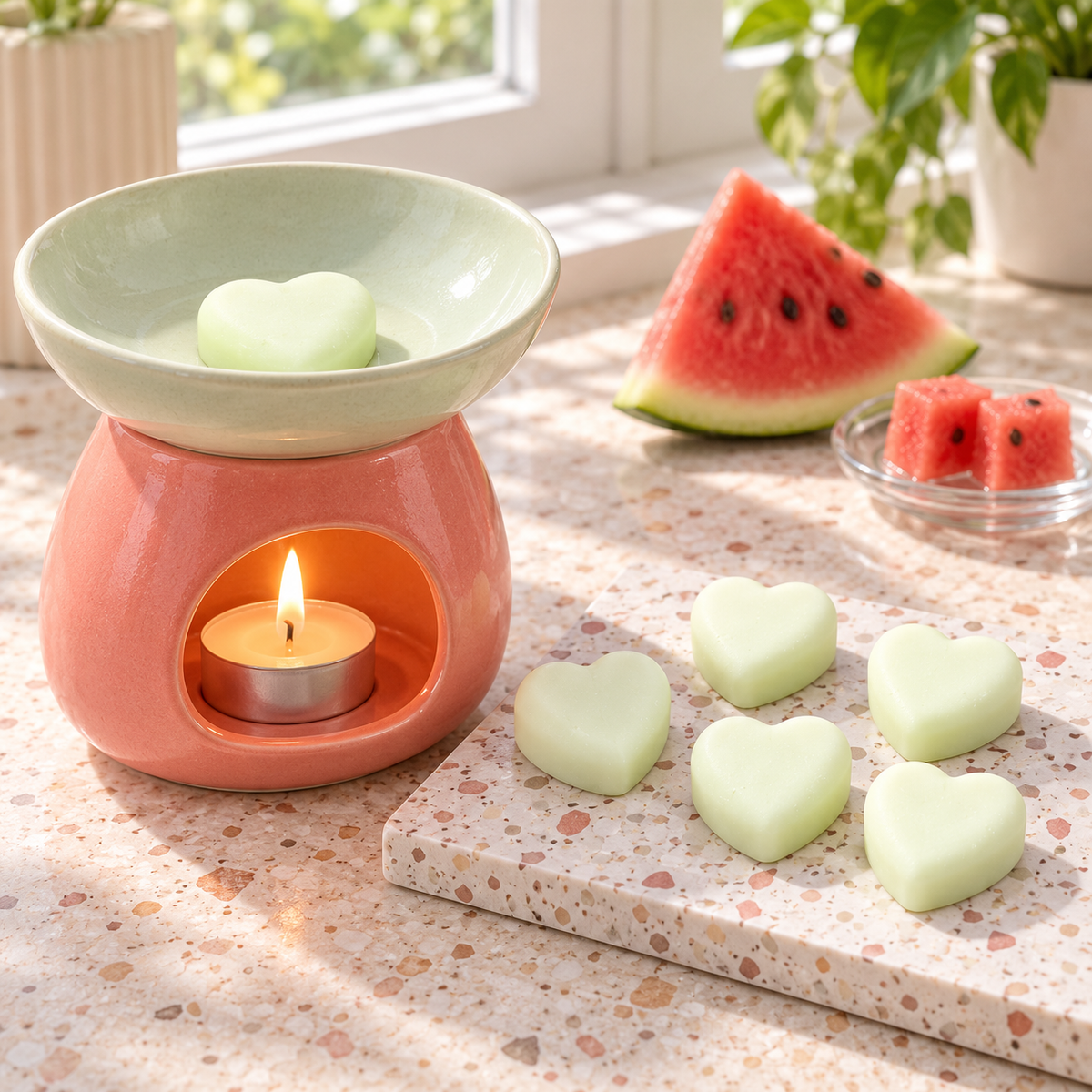 Duftwachs-Pralinen  - Wassermelone (6 Stück)
