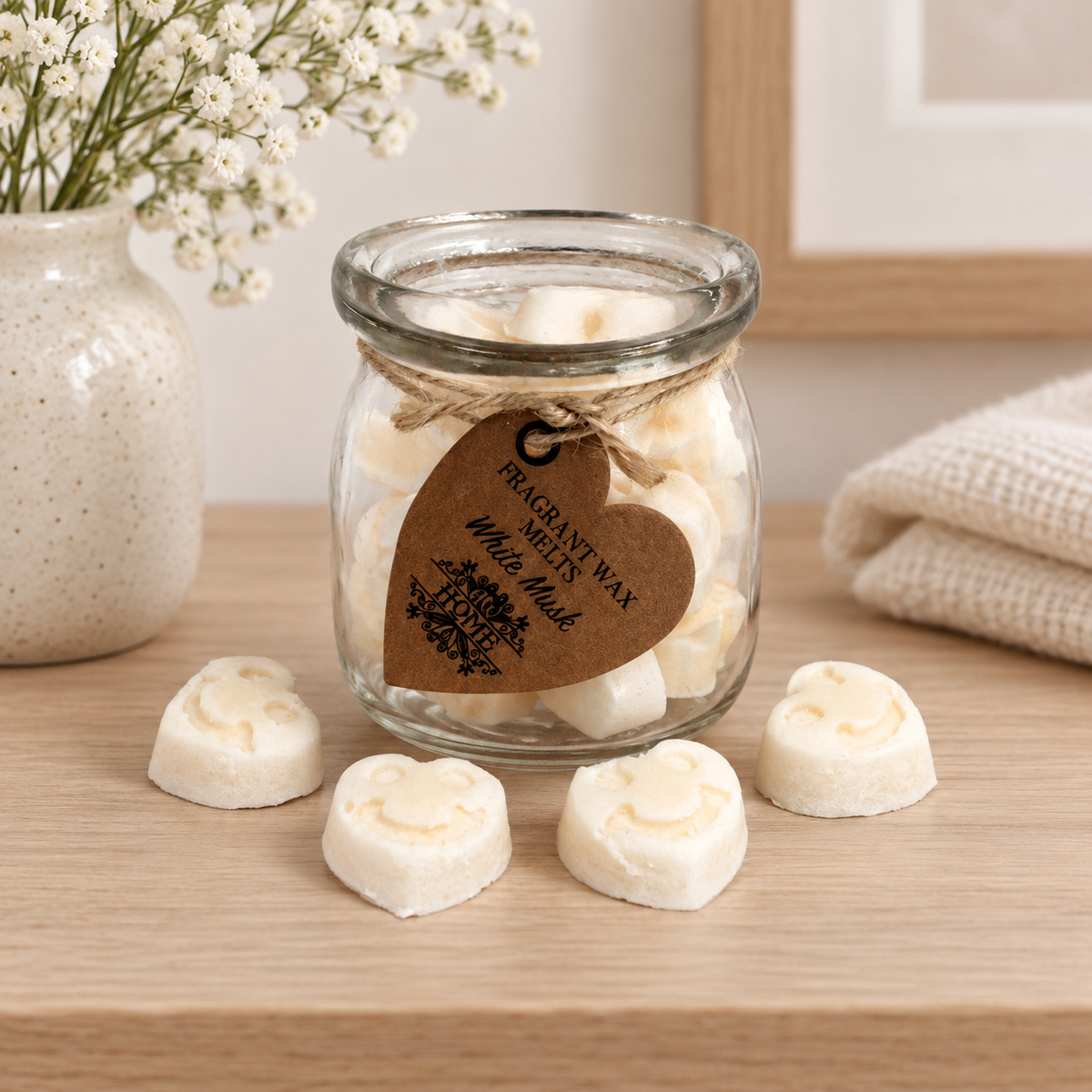 Soja Duftwachs Melts im Glas - White Musk