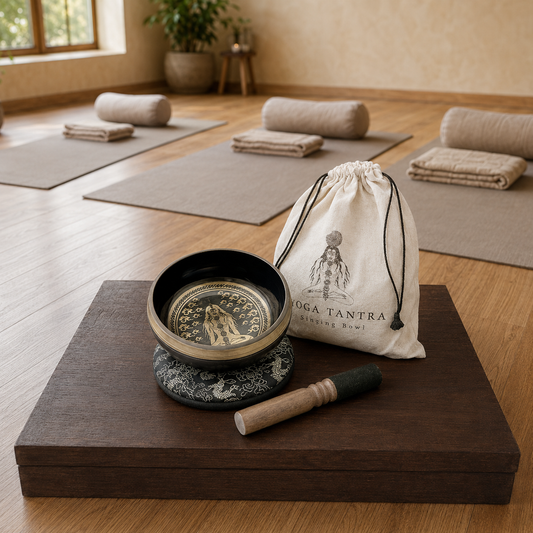 Graviertes Klangschalen-Geschenkset - Yogi