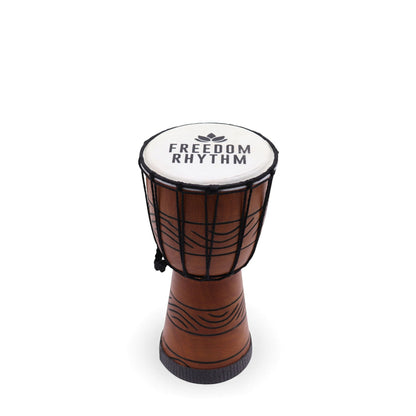 Kleine Pro Djembe Trommel - Freedom Rhythm (hochton) - 30 cm