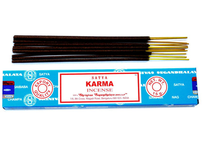 Satya Karma Räucherstäbchen – Aromatischer Duft für Entspannung und Meditation