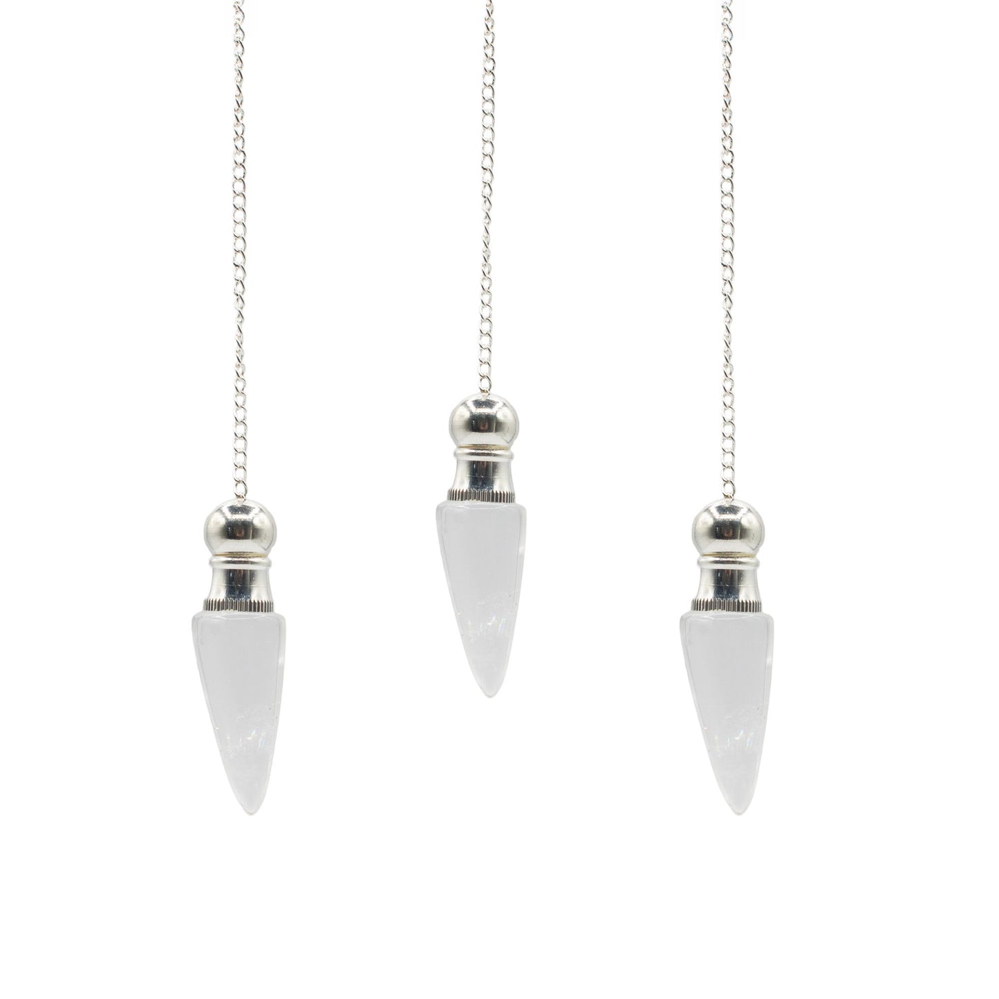 Pendulum aus klarem Bergkristall mit Geheimfach