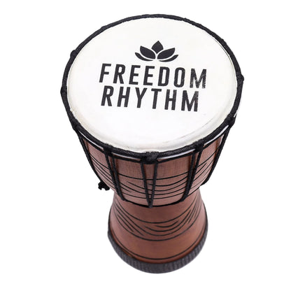 Kleine Pro Djembe Trommel - Freedom Rhythm (hochton) - 30 cm