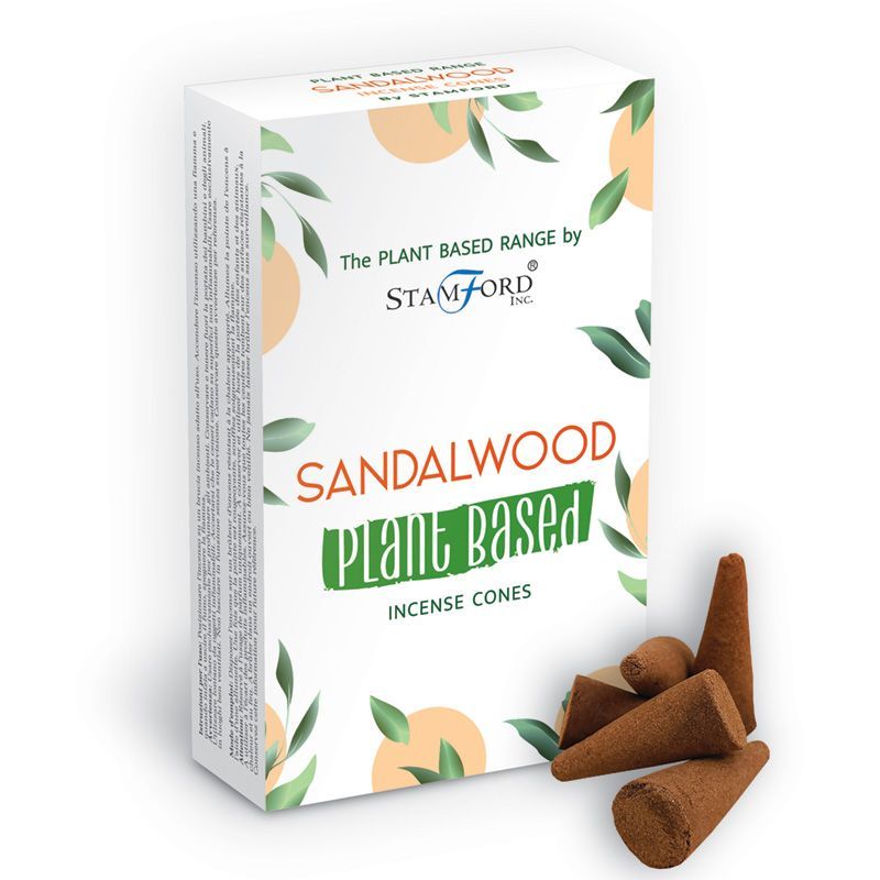 Pflanzliche Räucherkegel - Sandelholz (12 Stück)