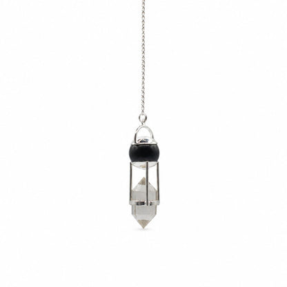 Pendulum mit Obsidian-Globus und Doppelspitze