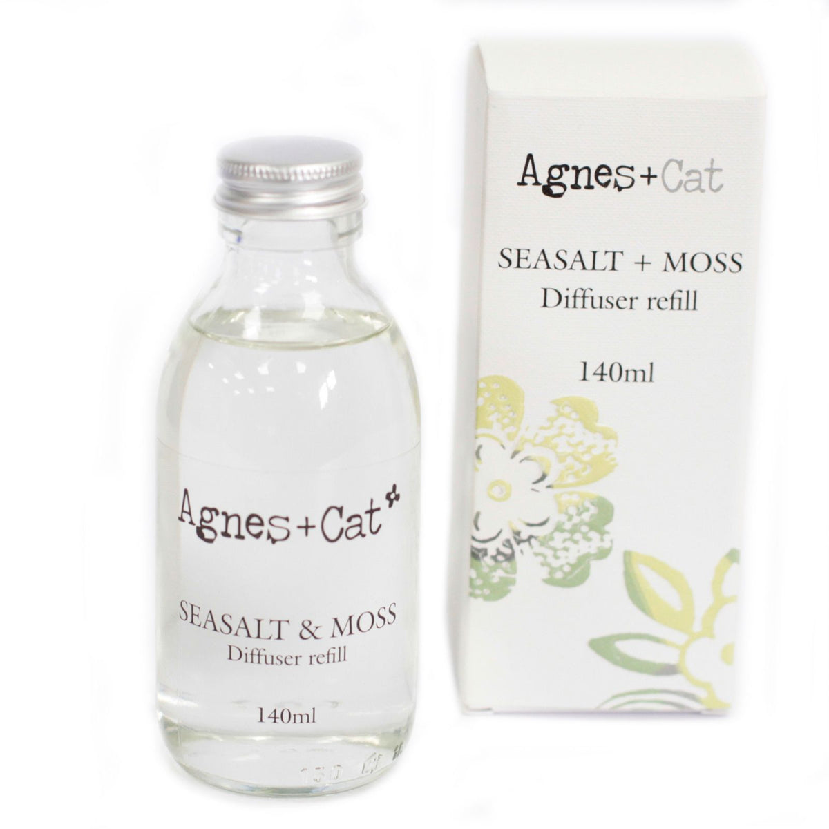 Agnes + Cat Raumduft-Nachfüllpackung – Meersalz und Moos 140 ml