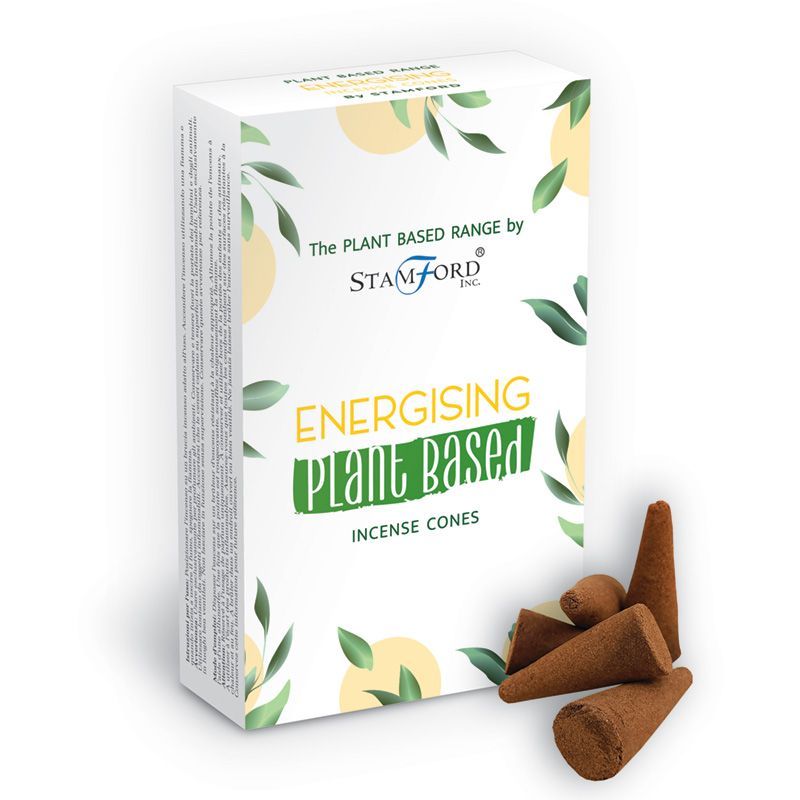 Pflanzliche Räucherkegel - Energising (12 Stück)