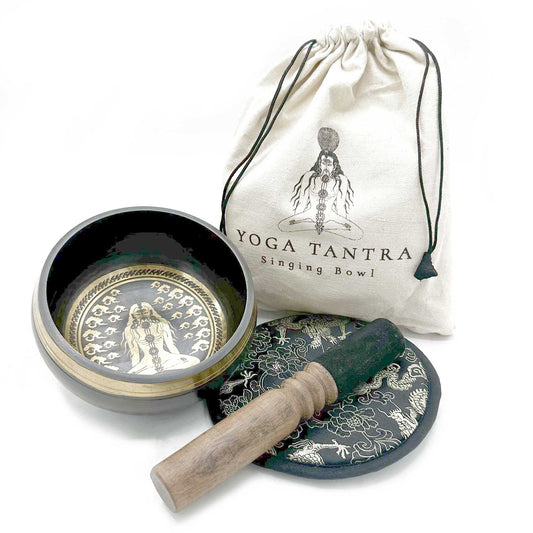 Graviertes Klangschalen-Geschenkset - Yogi