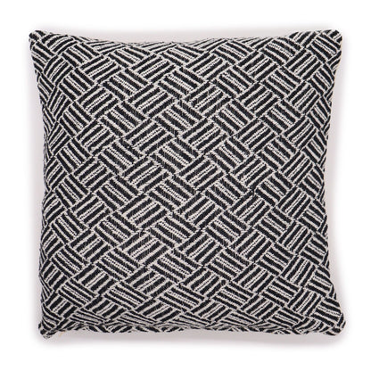 Kissenbezug - Criss-Cross Black - 40x40cm