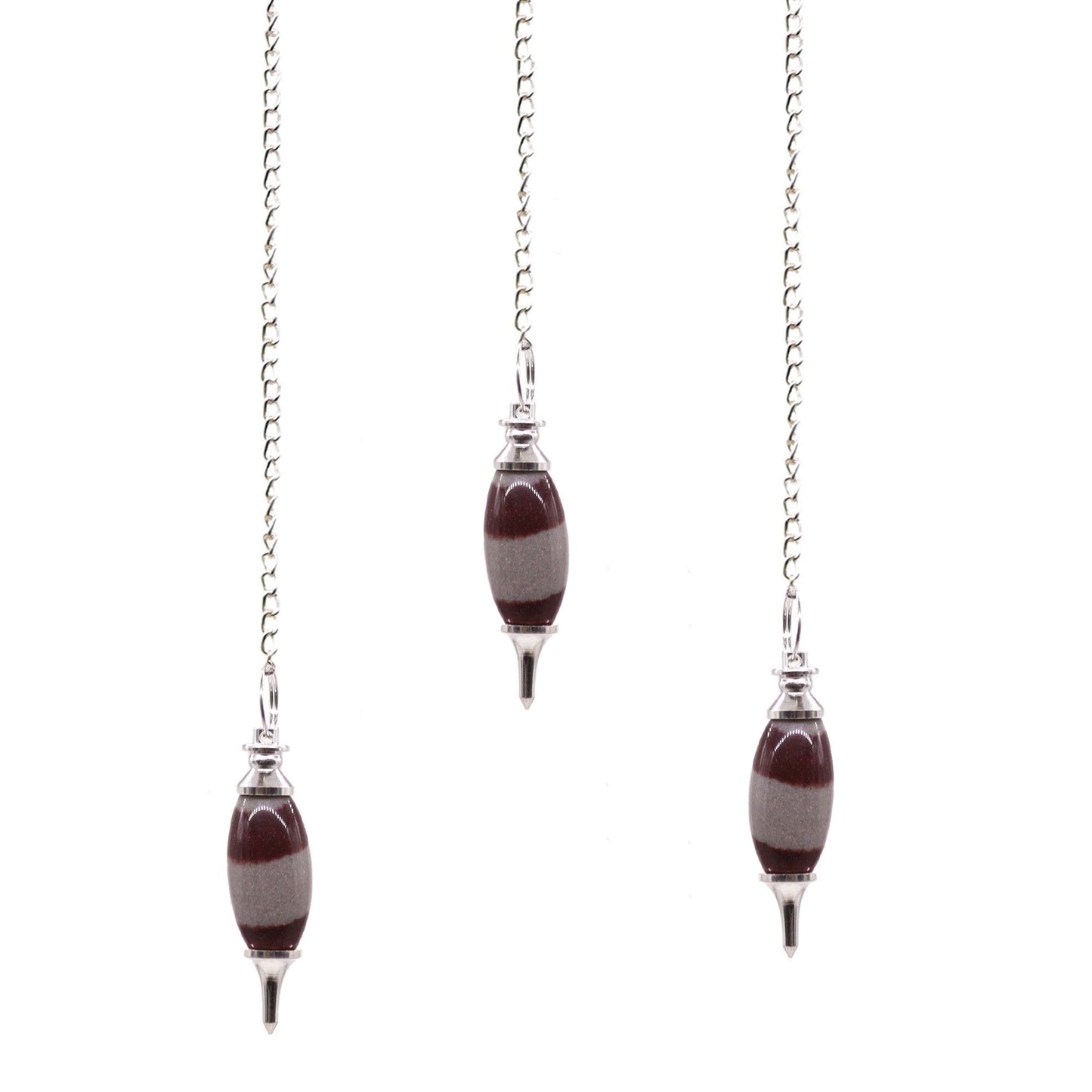 Shiva Lingam Pendel mit natürlicher Bänderung