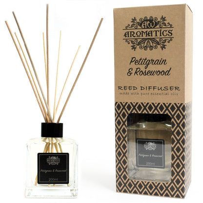 Petitgrain & Rosewood Duftstäbchen Diffuser mit natürlichem Aroma