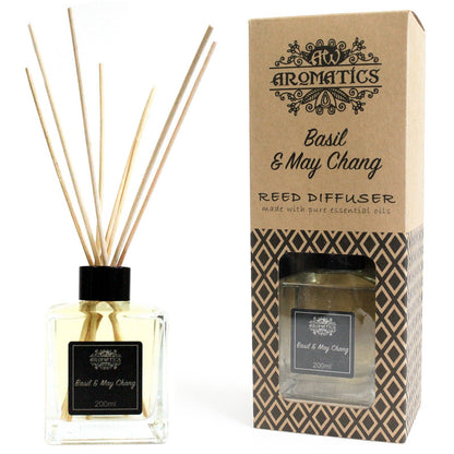 Basilikum & Maychang Duftstäbchen Diffuser mit 200ml ätherischem Öl