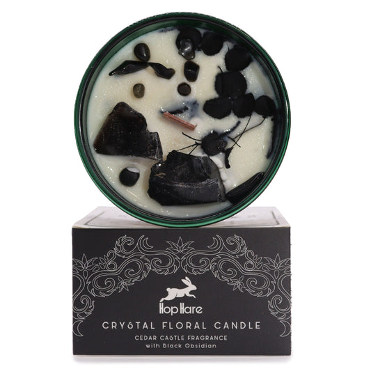 Hop Hare Crystal Magic Flower Kerze - The King of Swords