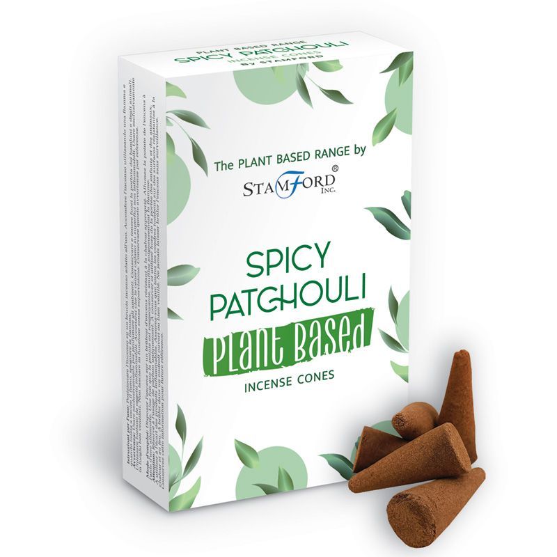 Pflanzliche Räucherkegel - Patchouli (12 Stück)