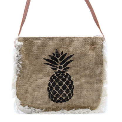 Fab Fringe Bag Pineapple-Print – modische Umhängetasche