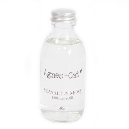 Agnes + Cat Raumduft-Nachfüllpackung – Meersalz und Moos 140 ml
