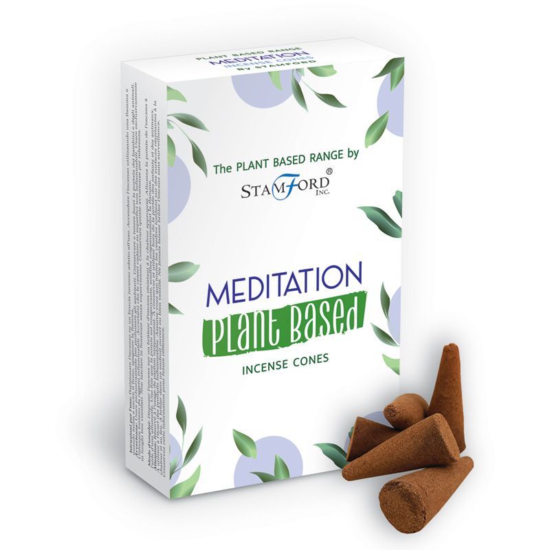 Pflanzliche Räucherkegel - Meditation (12 Stück)