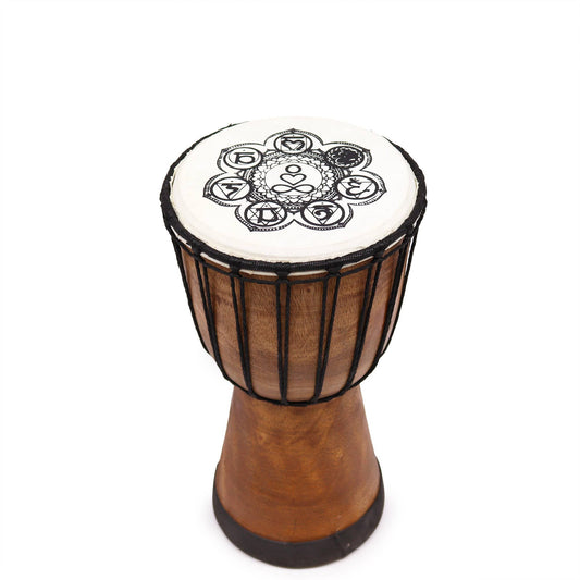 Handgefertigte Djembe Trommel mit breiter Kopfplatte