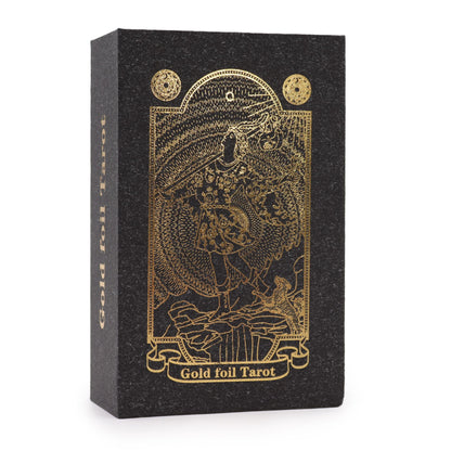 Luxuriöses Tarot-Set mit Goldfolie und Begleitbuch