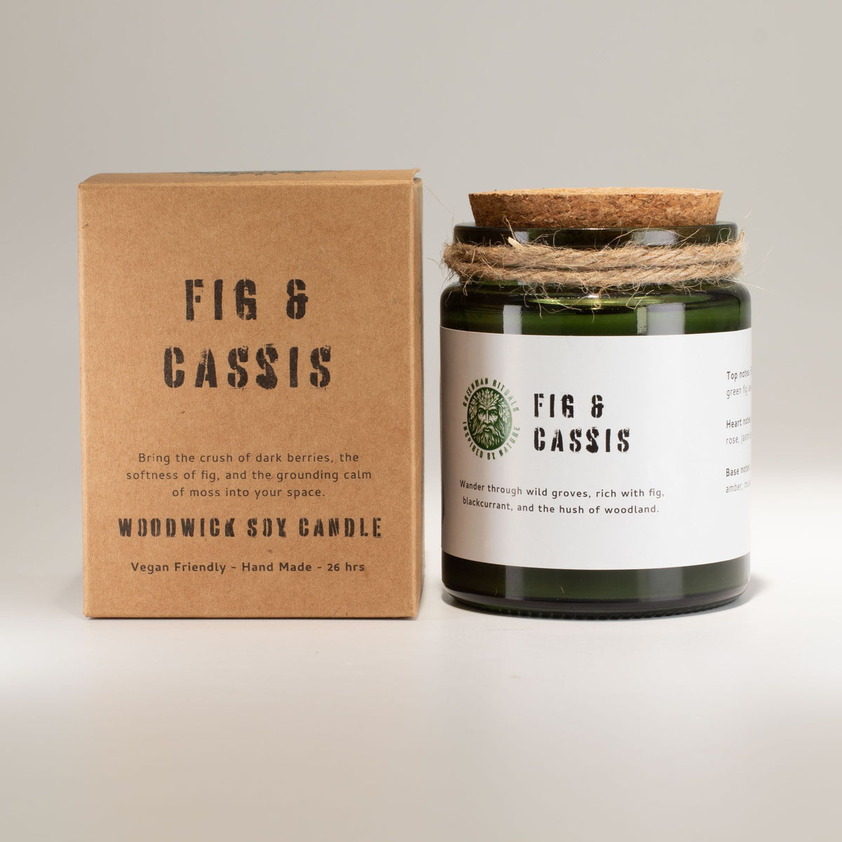 Greenman Duftkerze Fig & Cassis im Glas