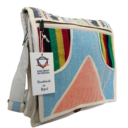 Laptop-Umhängetasche aus Hanf - Triangle