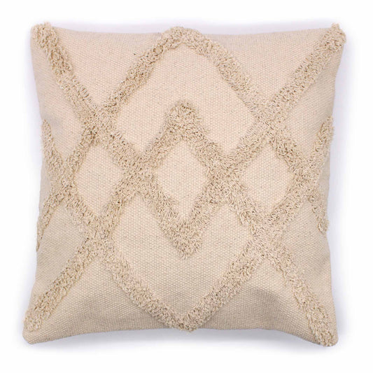 Kissenbezug - Cream Lux Criss-Cross - 45x45cm