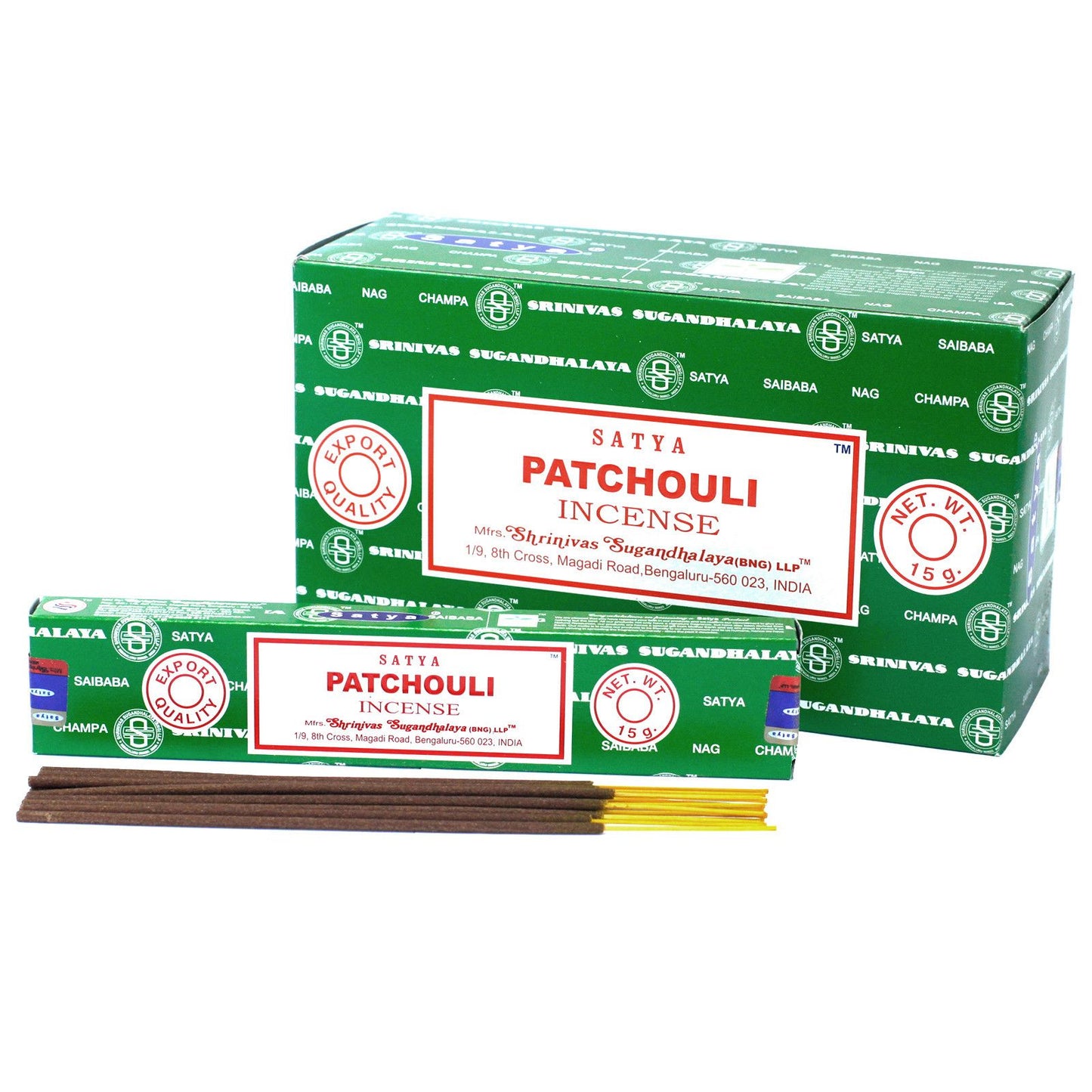 Satya Räucherstäbchen Patchouli – Beruhigender Duft für Entspannung und Meditation