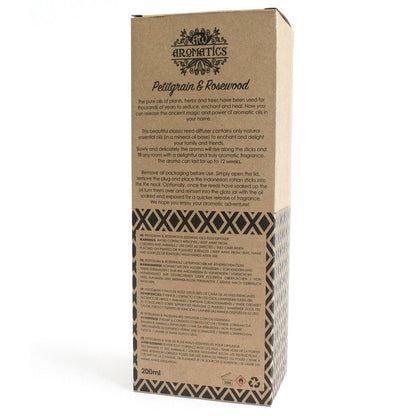Petitgrain & Rosewood Duftstäbchen Diffuser mit natürlichem Aroma