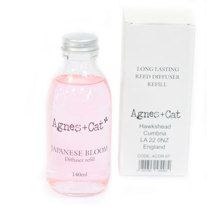 Agnes + Cat Raumduft-Nachfüllpackung – Japanische Blüte 140 ml