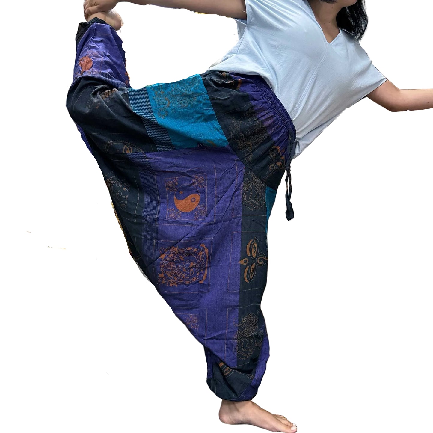 Yoga- und Freizeithose im Aladdin Himalayan Print in One-Size