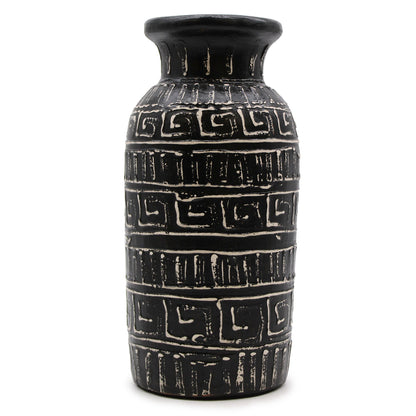 Griechische gerade Vase Chocolate – Balinesische Keramik