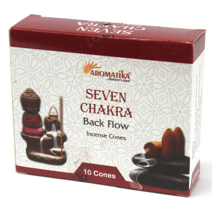 Aromatica Rückfluss-Räucherkegel – 7 Chakren