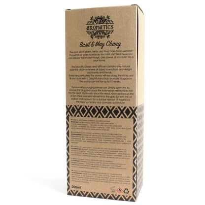 Basilikum & Maychang Duftstäbchen Diffuser mit 200ml ätherischem Öl
